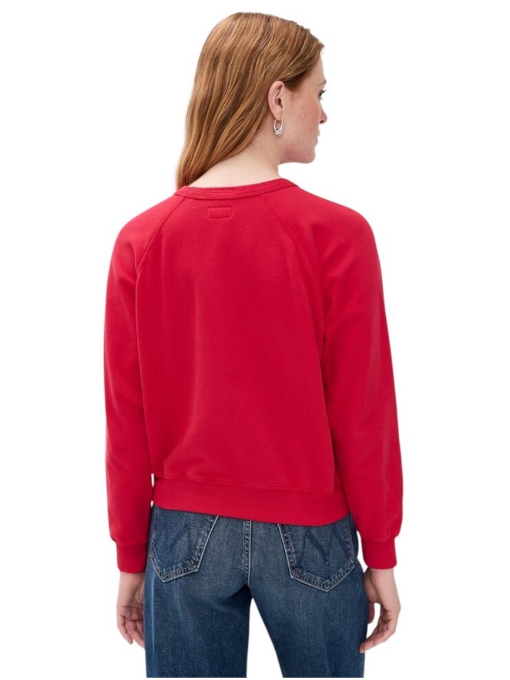 NWT MOTHER The Concert Sweatshirt in Red, Mother Stereo, Size M - Picture 4 of 4